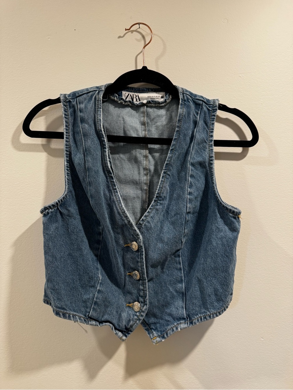 Zara Denim Vest S